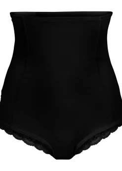 Culotte sculptante à empiècement dentelle, maintien fort