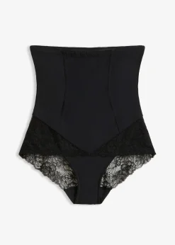 Culotte sculptante taille haute avec dentelle, maintien modéré