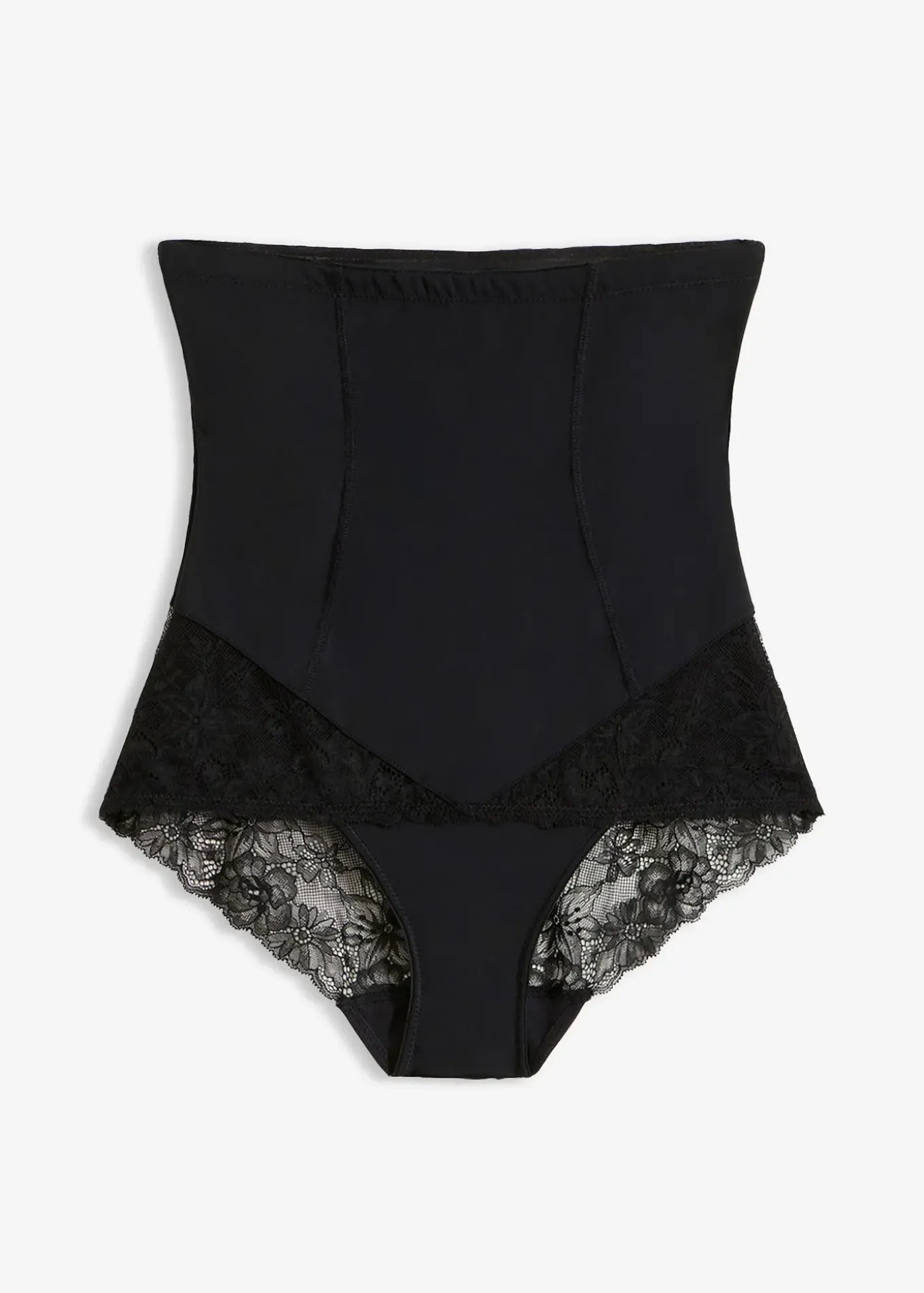 Culotte sculptante taille haute avec dentelle, maintien modéré