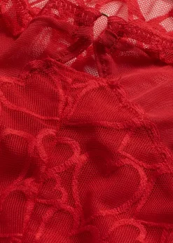 Culotte taille haute avec dentelle cœurs