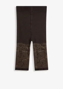 Cycliste anti-frottement avec imprimé dentelle 110 den