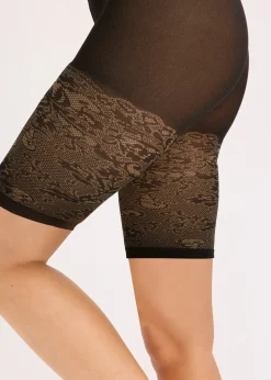 Cycliste anti-frottement avec imprimé dentelle 110 den