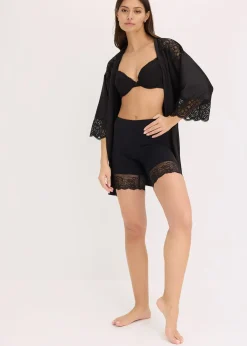 Cycliste anti-frottement en polyamide rafraîchissant avec jambe en dentelle