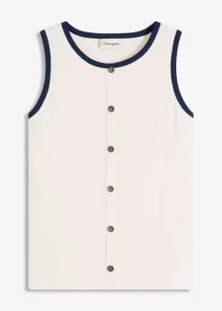 Débardeur en jersey à bordure contrastante