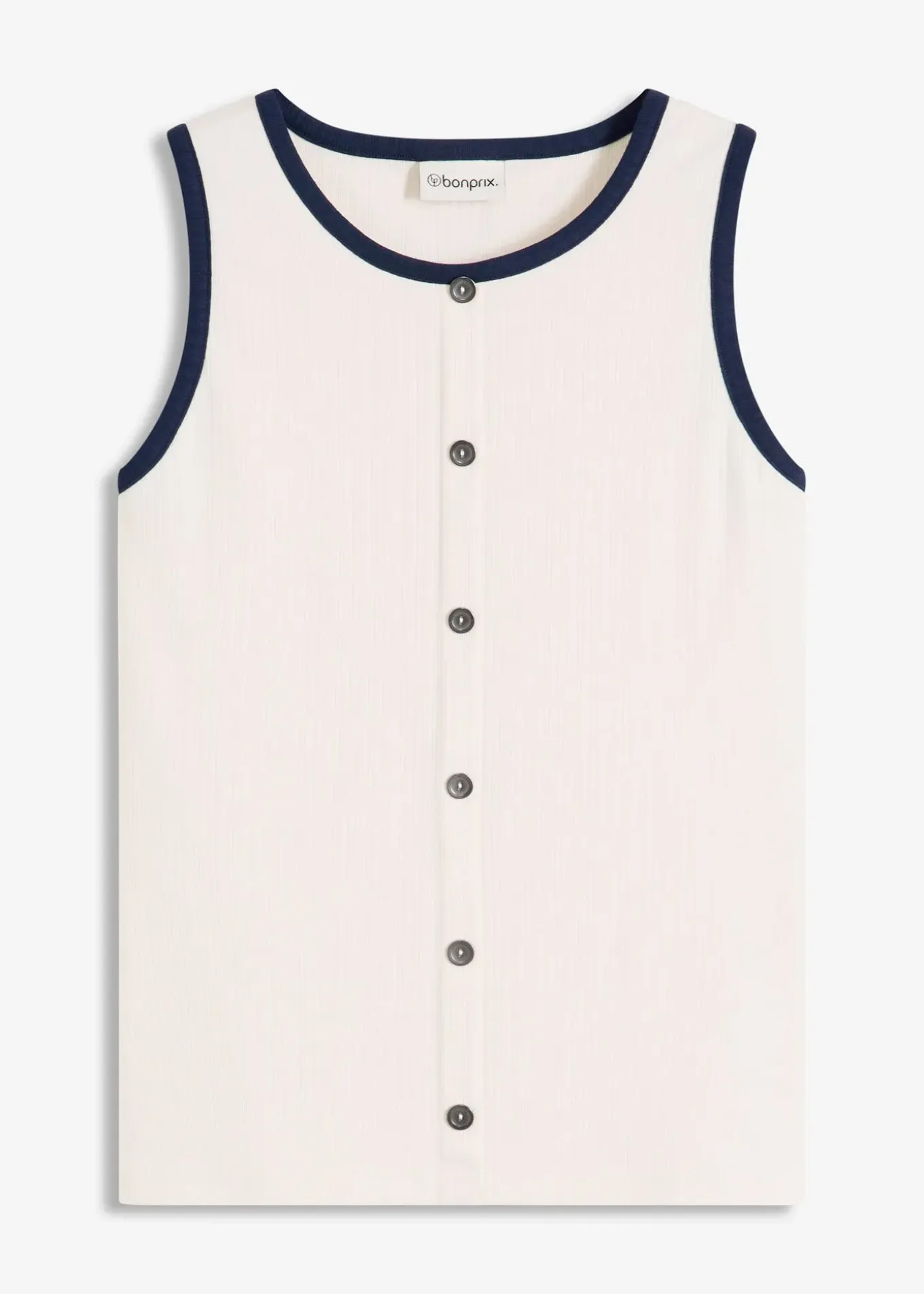 Débardeur en jersey à bordure contrastante