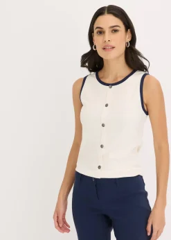 Débardeur en jersey à bordure contrastante