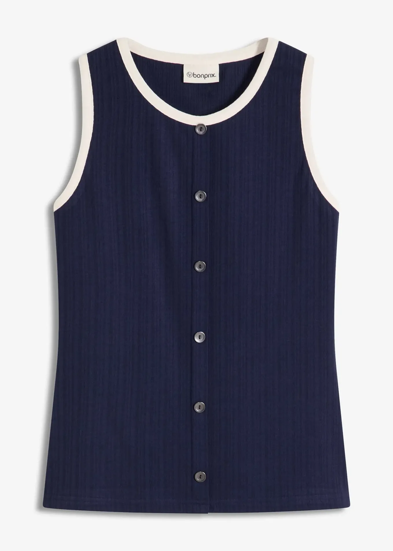 Débardeur en jersey à bordure contrastante