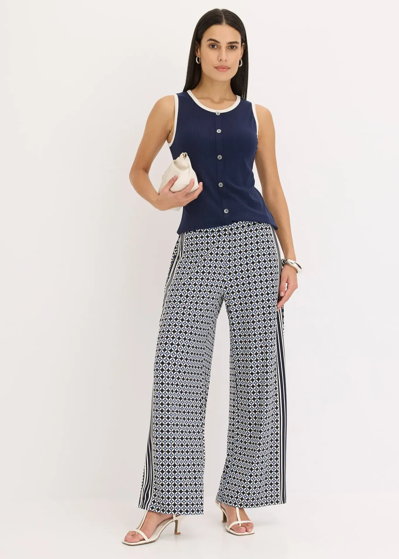 Débardeur en jersey à bordure contrastante