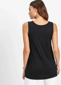 Débardeur long à logo imprimé