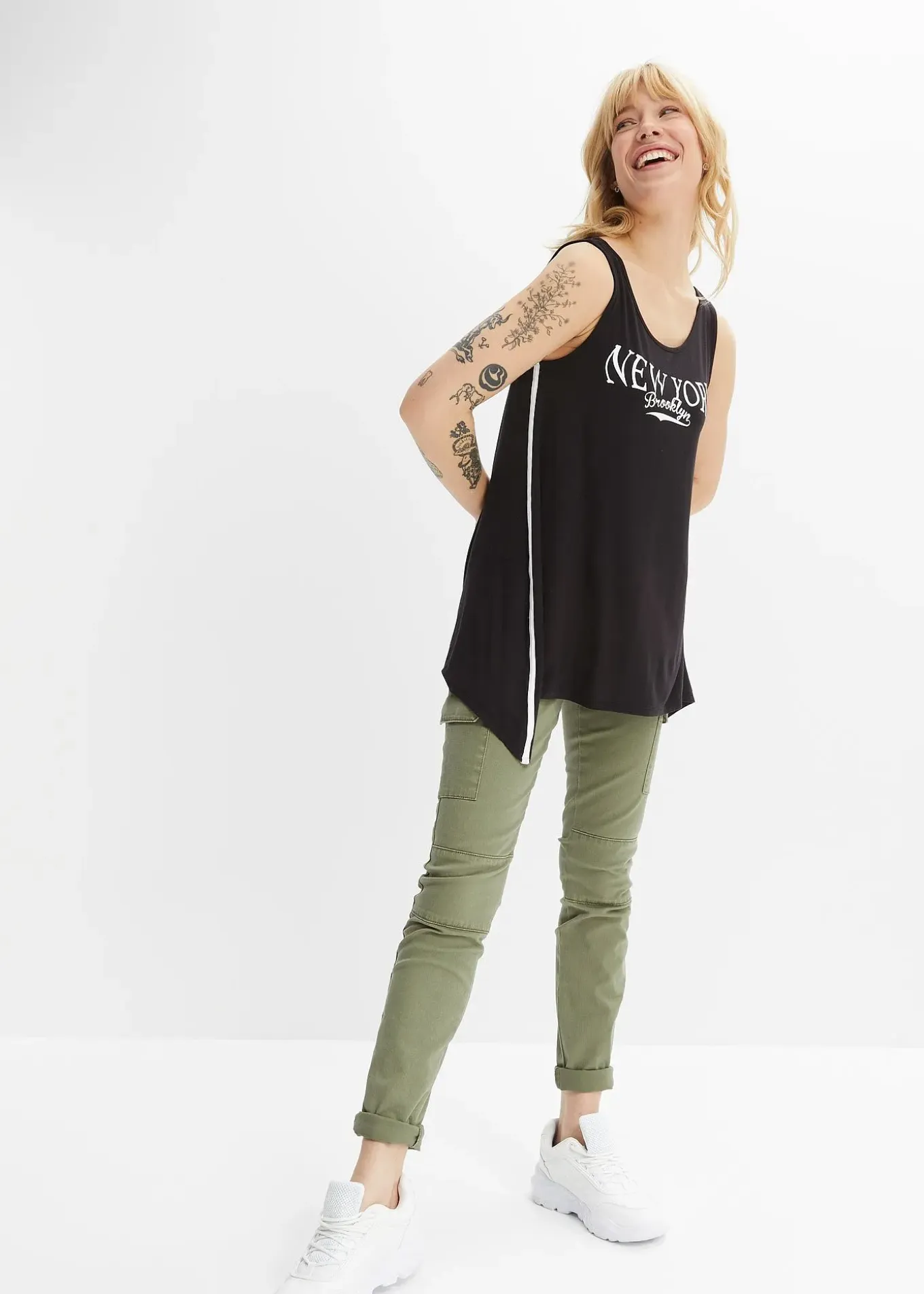 Débardeur long en viscose douce