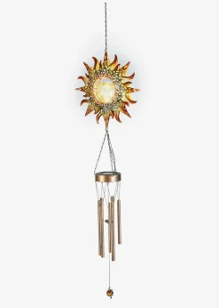 Déco solaire carillon avec boule en verre