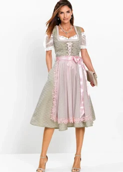 Dirndl avec perles (ens. 2 pces)