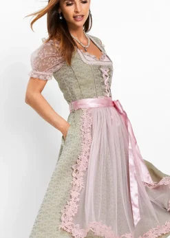 Dirndl avec perles (ens. 2 pces)