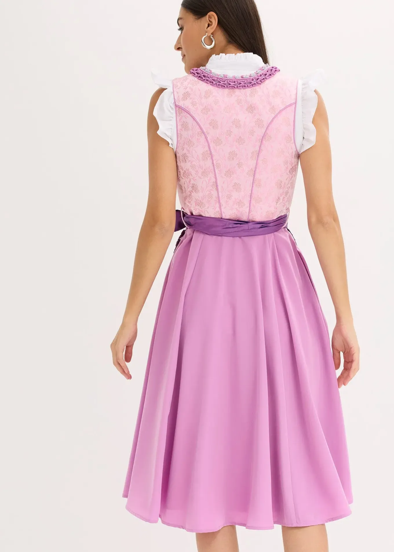 Dirndl avec tablier à sequins (ens. 2 pces)