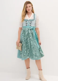 Dirndl avec tablier à sequins (ens. 2 pces)