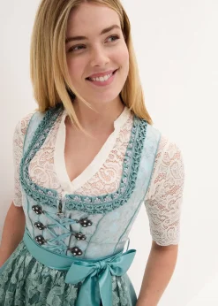 Dirndl avec tablier à sequins (ens. 2 pces)