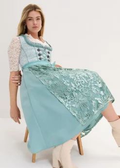 Dirndl avec tablier à sequins (ens. 2 pces)