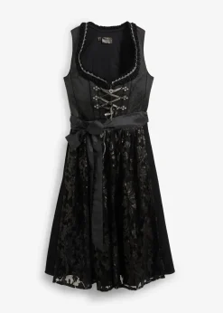 Dirndl avec tablier à sequins (ens. 2 pces)