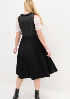 Dirndl avec tablier à sequins (ens. 2 pces)