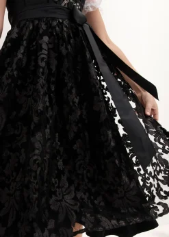 Dirndl avec tablier à sequins (ens. 2 pces)