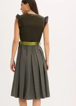 Dirndl avec tablier (ens. 2 pces)