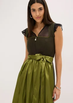 Dirndl avec tablier (ens. 2 pces)