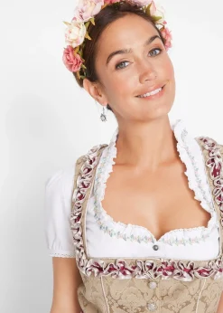 Dirndl avec tablier, longueur genou (ens. 2 pces)