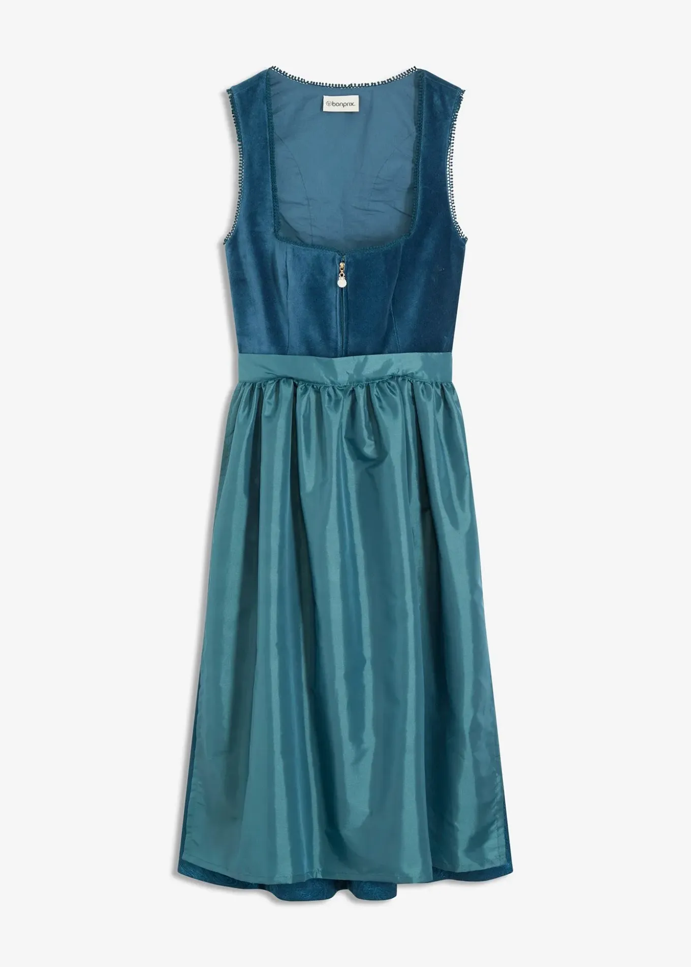 Dirndl avec velours en longueur midi (ens. 2 pces)