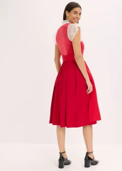 Dirndl avec velours, longueur midi (ens. 2 pces)