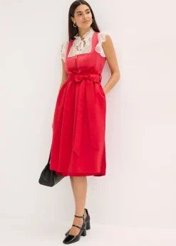 Dirndl avec velours, longueur midi (ens. 2 pces)