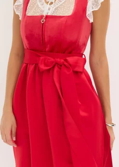 Dirndl avec velours, longueur midi (ens. 2 pces)