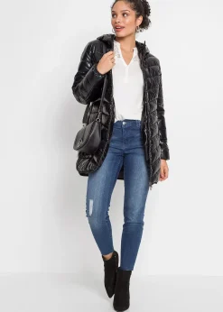 Doudoune à effet métallisé