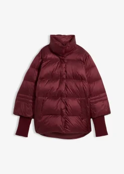 Doudoune à manches en maille