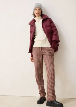 Doudoune à manches en maille