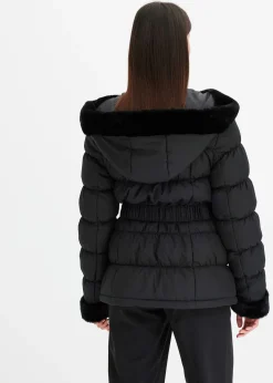 Doudoune avec bordures peluche