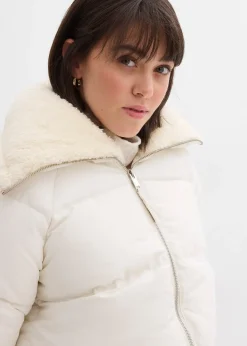 Doudoune avec col à doublure peluche