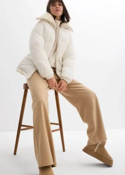 Doudoune avec col à doublure peluche