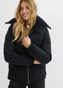 Doudoune avec col à doublure peluche