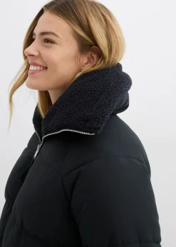 Doudoune avec col à doublure peluche