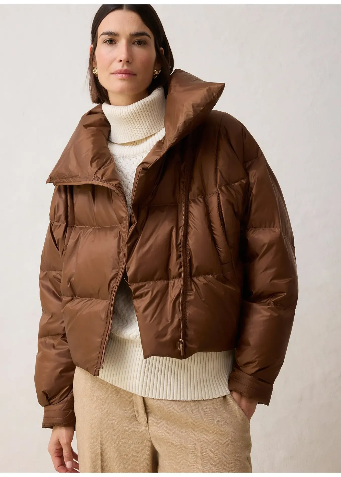 Doudoune courte et déperlante