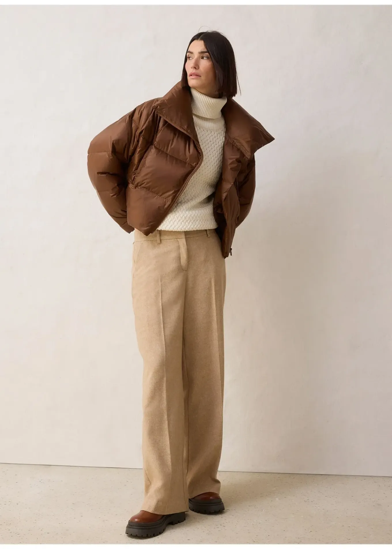 Doudoune courte et déperlante