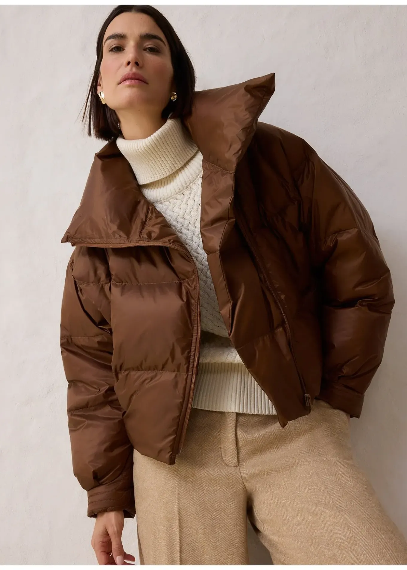 Doudoune courte et déperlante