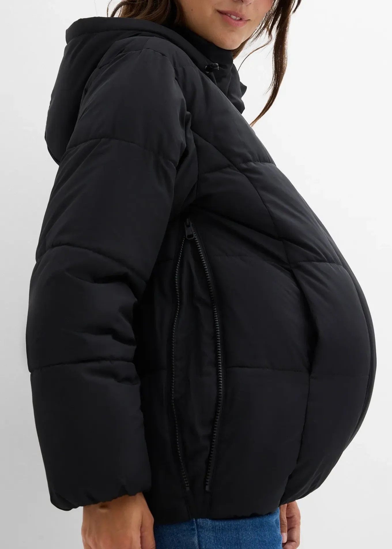 Doudoune de grossesse 3-en-1 avec fonction portage, déperlante