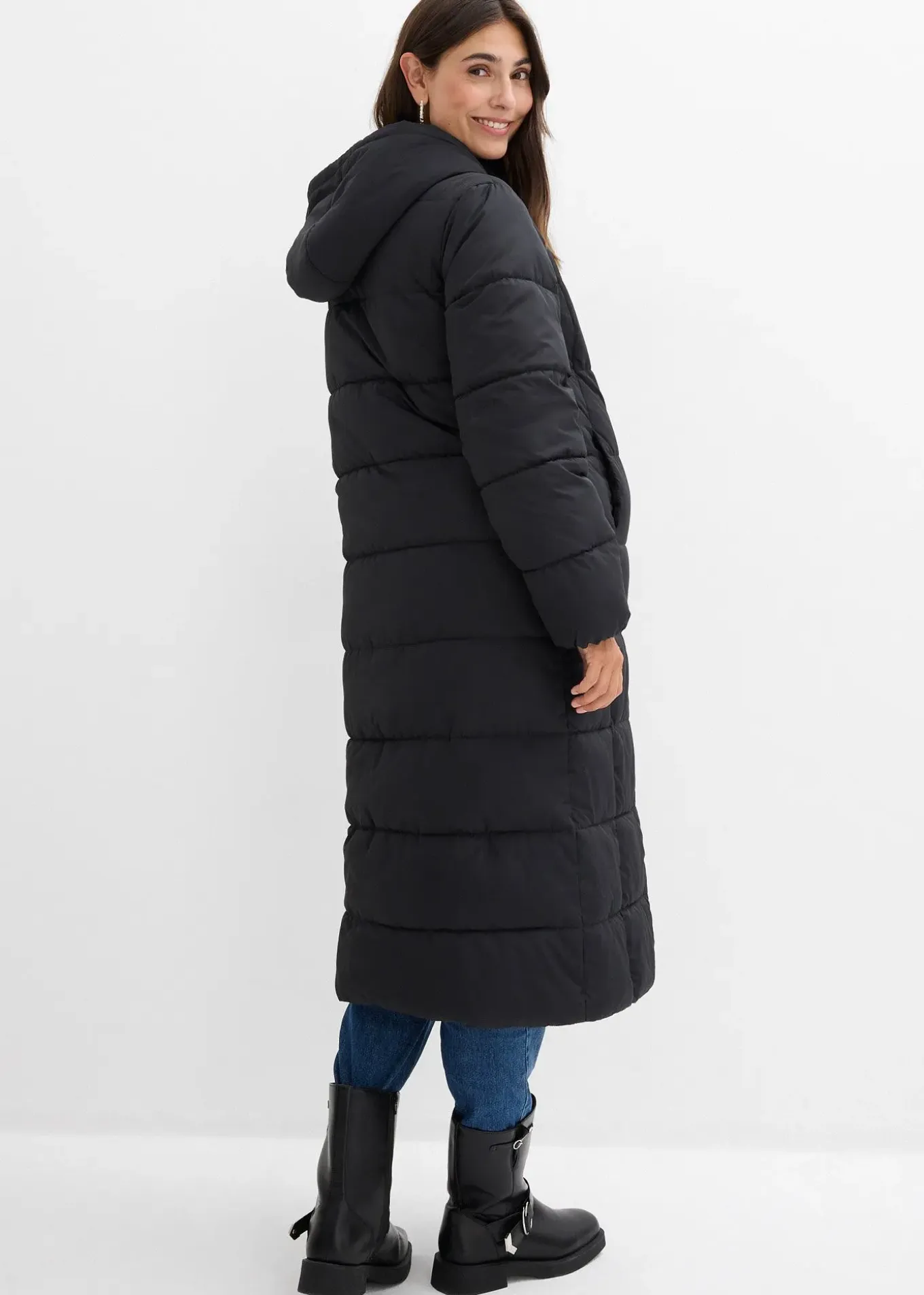 Doudoune de grossesse 2-en-1 chaude avec fonction portage