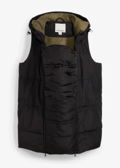 Doudoune de grossesse et de portage sans manches, déperlante