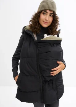 Doudoune de grossesse et de portage sans manches, déperlante