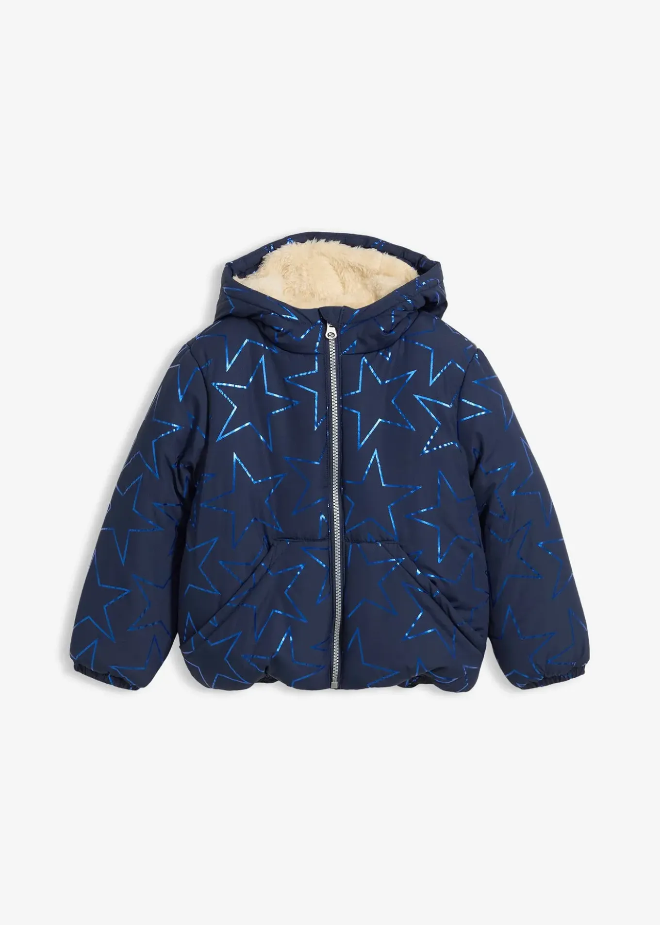 Doudoune déperlante avec doublure sherpa