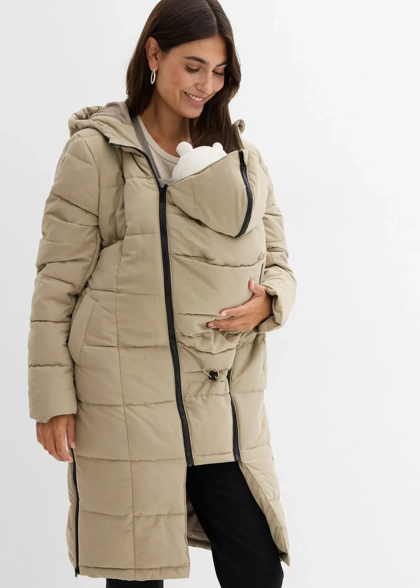 Doudoune 3en1 de grossesse et de portage