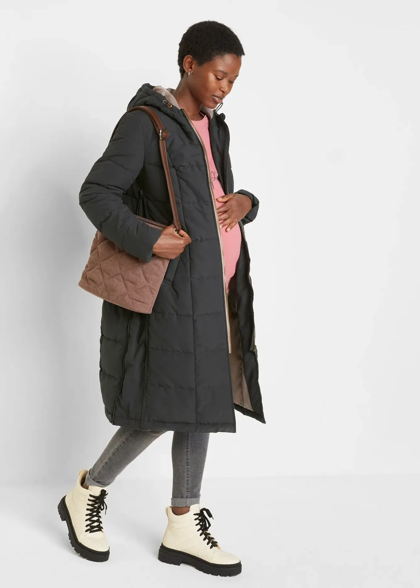 Doudoune 3en1 de grossesse et de portage