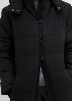 Doudoune longue à capuche amovible